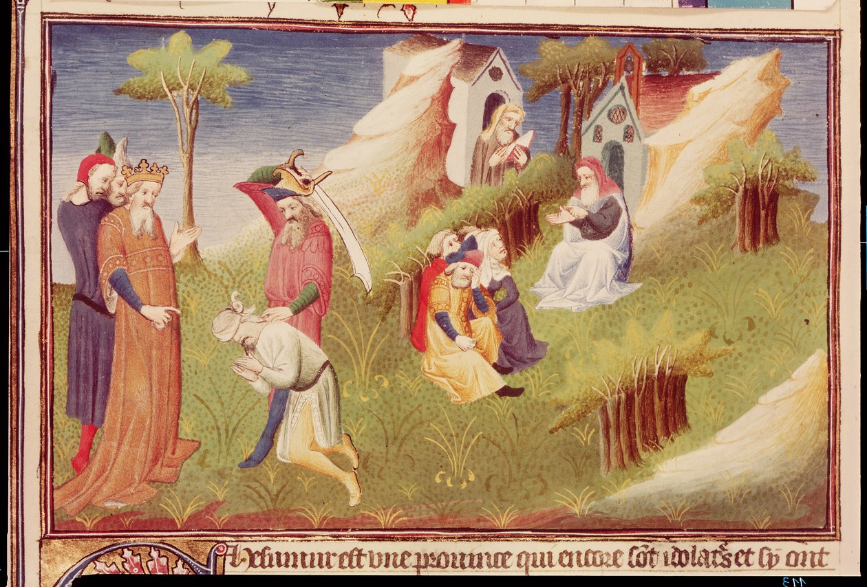 Uma execução no Afeganistão, c.1410-12 (têmpera sobre velino) de (and workshop) Boucicaut Master
