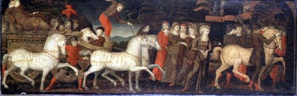 Uma procissão triunfante - painel de cassetes de (attr. to) Master of Stratonice