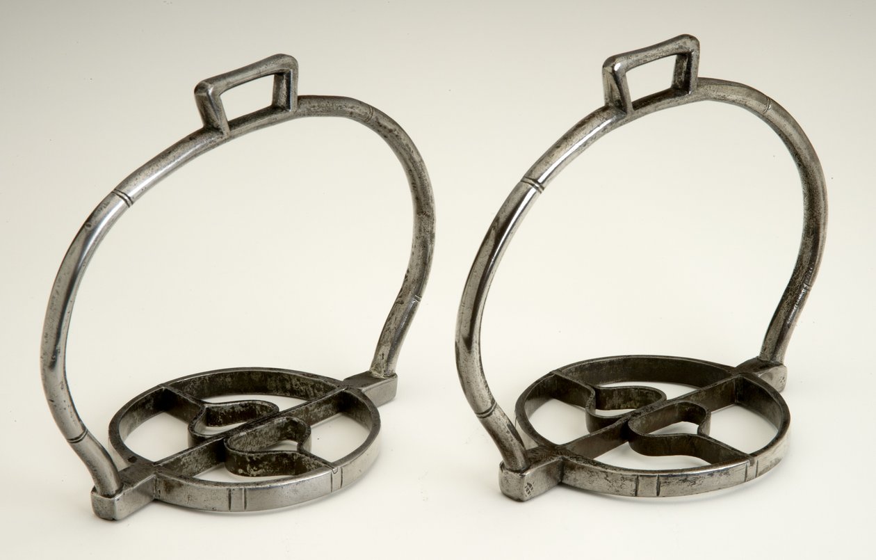 Par de estribos, c.1525 (ferro) de (attr.to) German School