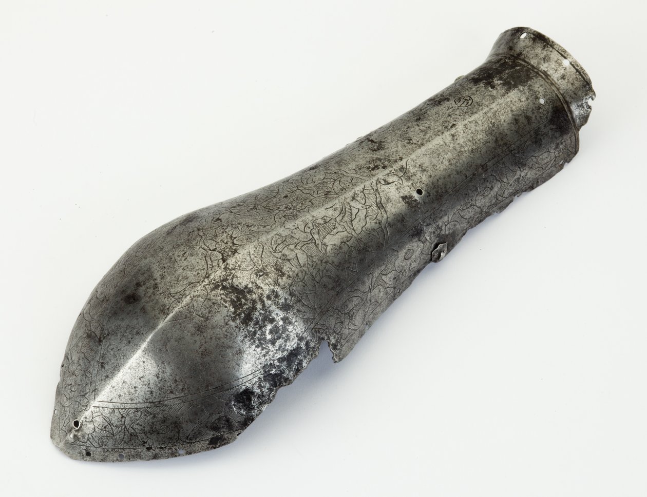 Bazuband, guarda do antebraço (aço) de (attr.to) Ottoman School