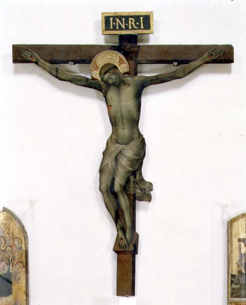 Crucifixo (tempera sobre madeira) de (c.1370 1425) Lorenzo Monaco
