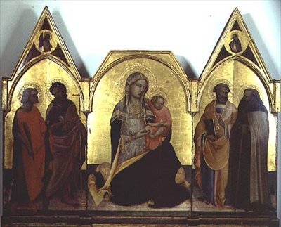 A Virgem da Humildade, tríptico de (c.1370 1425) Lorenzo Monaco