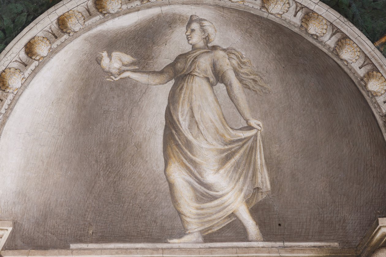 Diana Lucifera, detalhe das lunetas de (c.1489 1534) Correggio