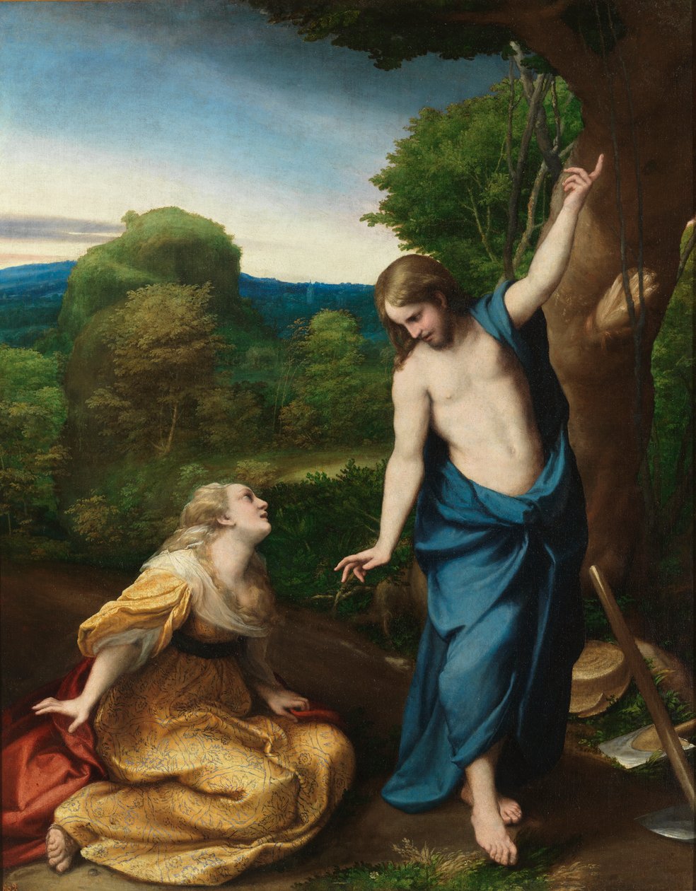 Noli me tangere, c.1525 (óleo no painel) de (c.1489 1534) Correggio