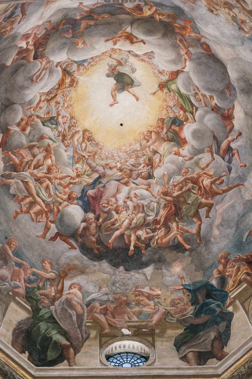 A Assunção da Virgem, pormenor de 3660852 de (c.1489 1534) Correggio