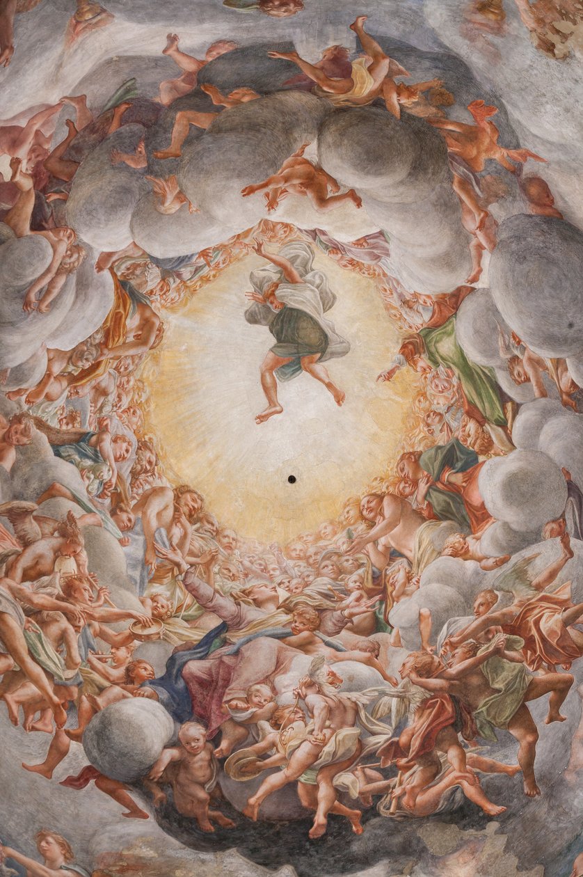 A Assunção da Virgem, detalhe de 3660852 de (c.1489 1534) Correggio