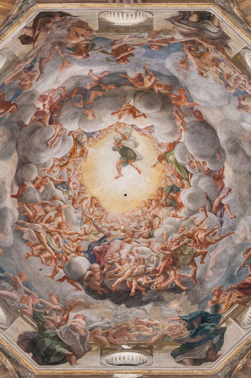A Assunção da Virgem, detalhe de 3660852 de (c.1489 1534) Correggio