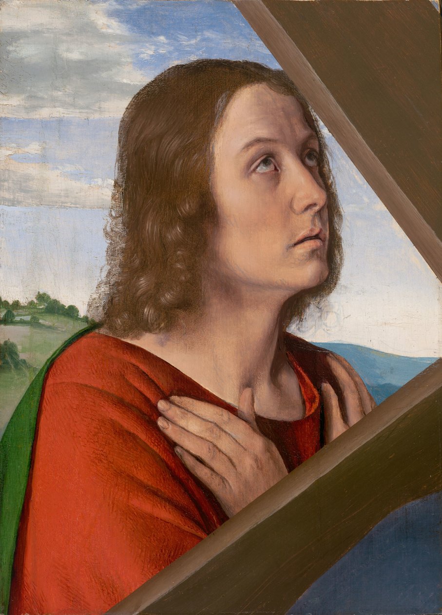Fragmento de Cristo carregando a cruz: São João Evangelista de (fl.c.1483 c.1529) Master of Moulins
