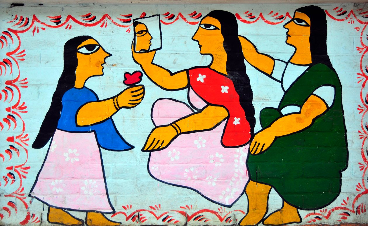 Um mural de mulheres rurais de Bangladesh de Unknown