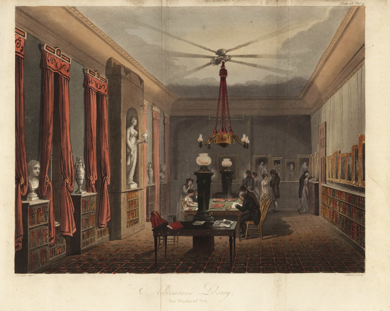Biblioteca Ackermanns de obras de arte, 101 The Strand, Londres de Unknown