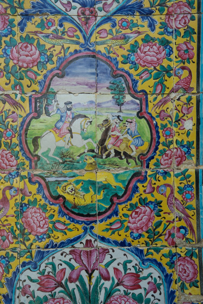 Bagh-e Narenjastan Orangerie Jardim, Shiraz, Irã de Unknown