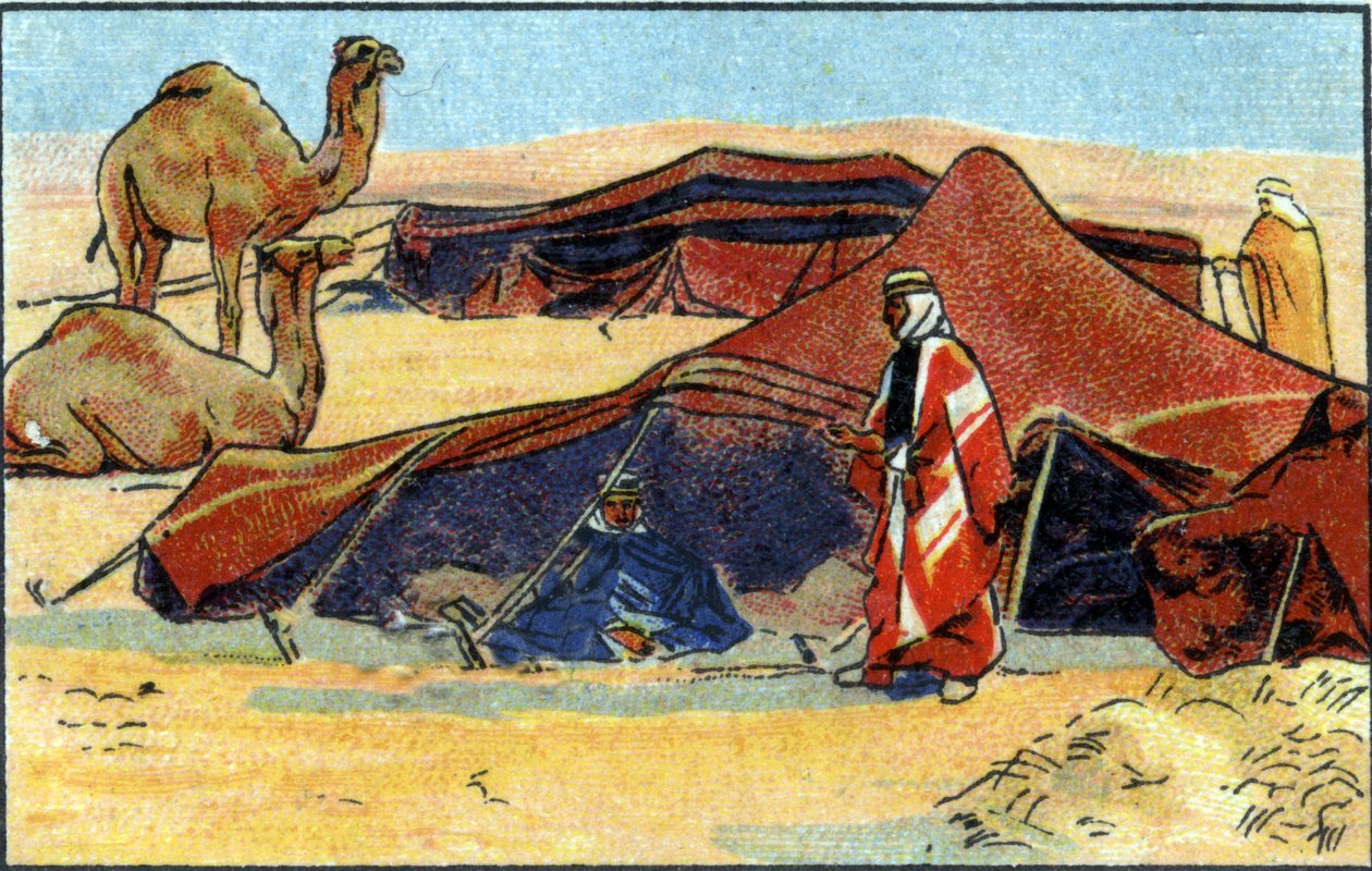 Acampamento dos beduínos, 1936 de Unknown