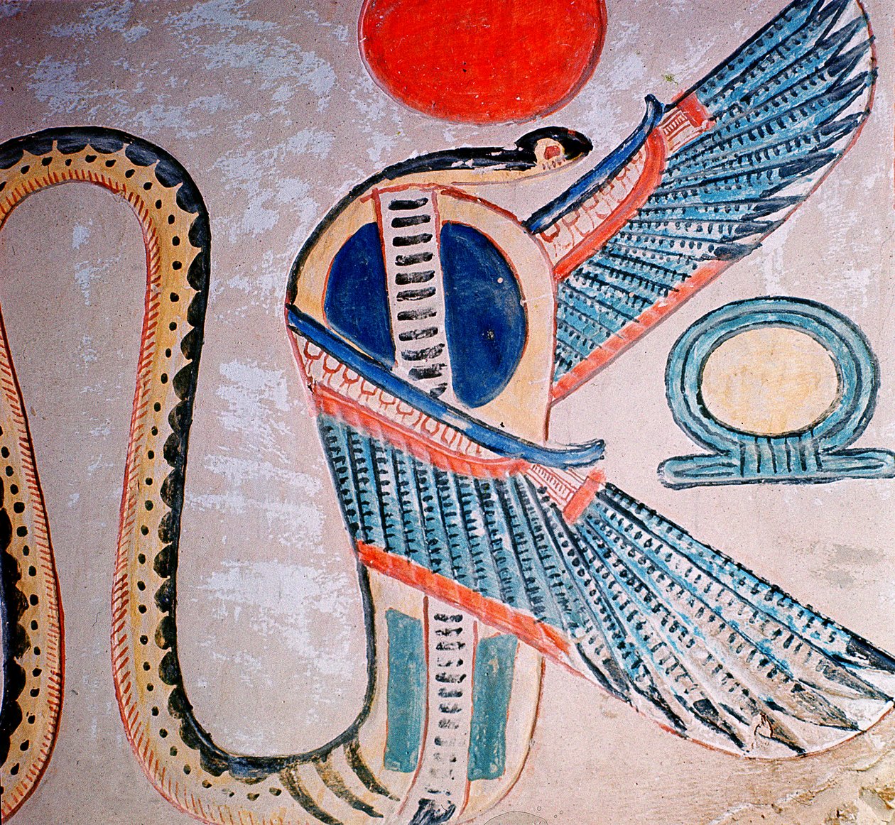 Cobra god, Egyptian (pintura de parede) de Unknown