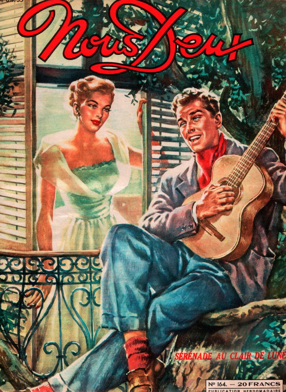 Capa da revista romance francês Us Two de Unknown