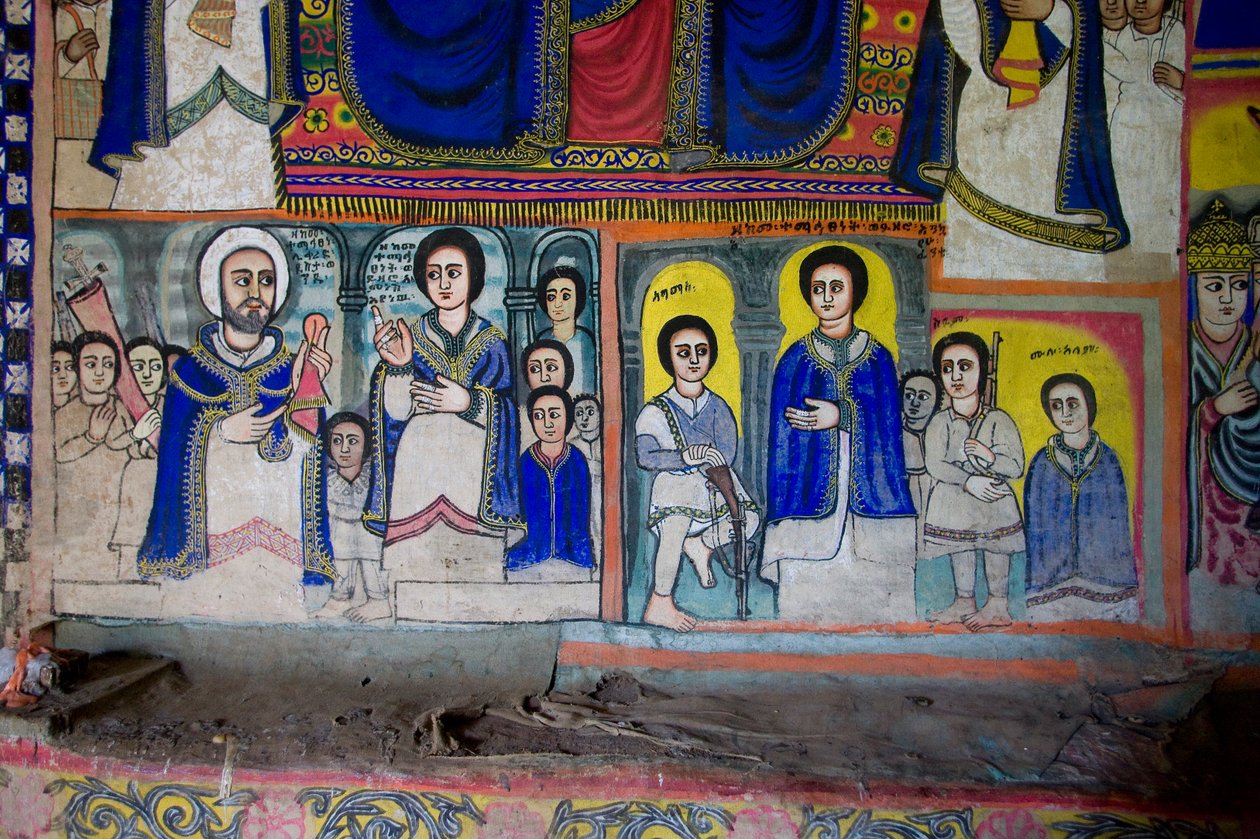 Debre Sina Maryam Igreja, Gorgora, Lago Tana, Etiópia, África de Unknown