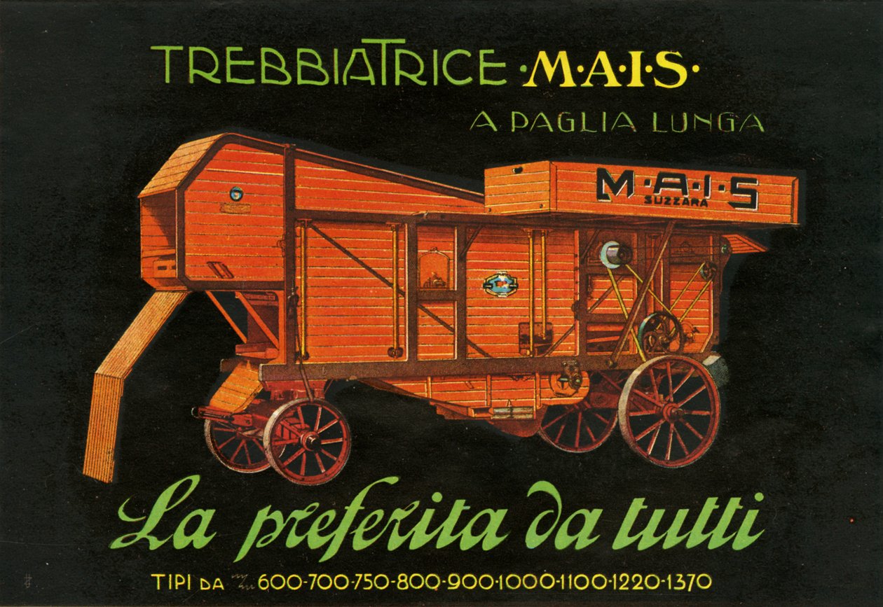 Maquinário de Fazenda. Suzzara, 1925 de Unknown