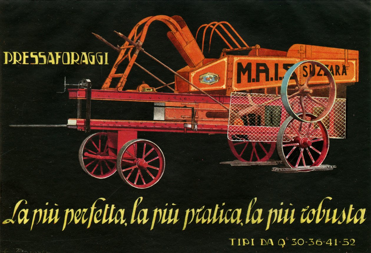 Maquinário de Fazenda. Suzzara, 1925 de Unknown