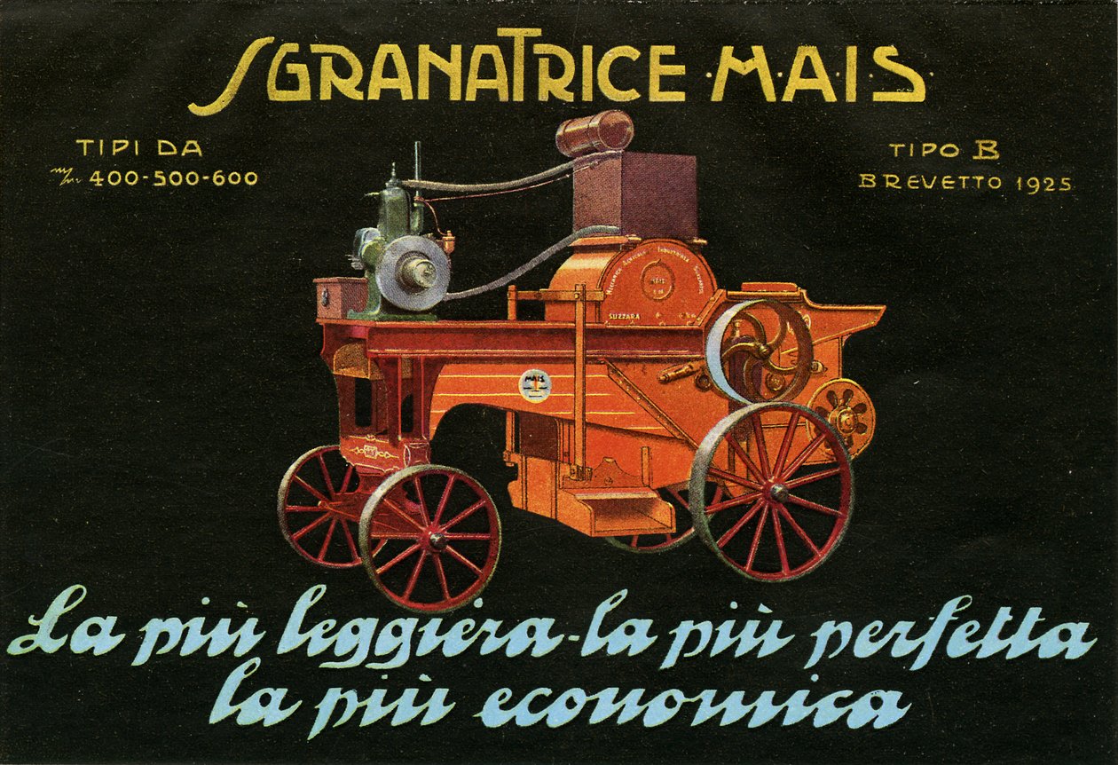 Maquinário de Fazenda. Suzzara, 1925 de Unknown