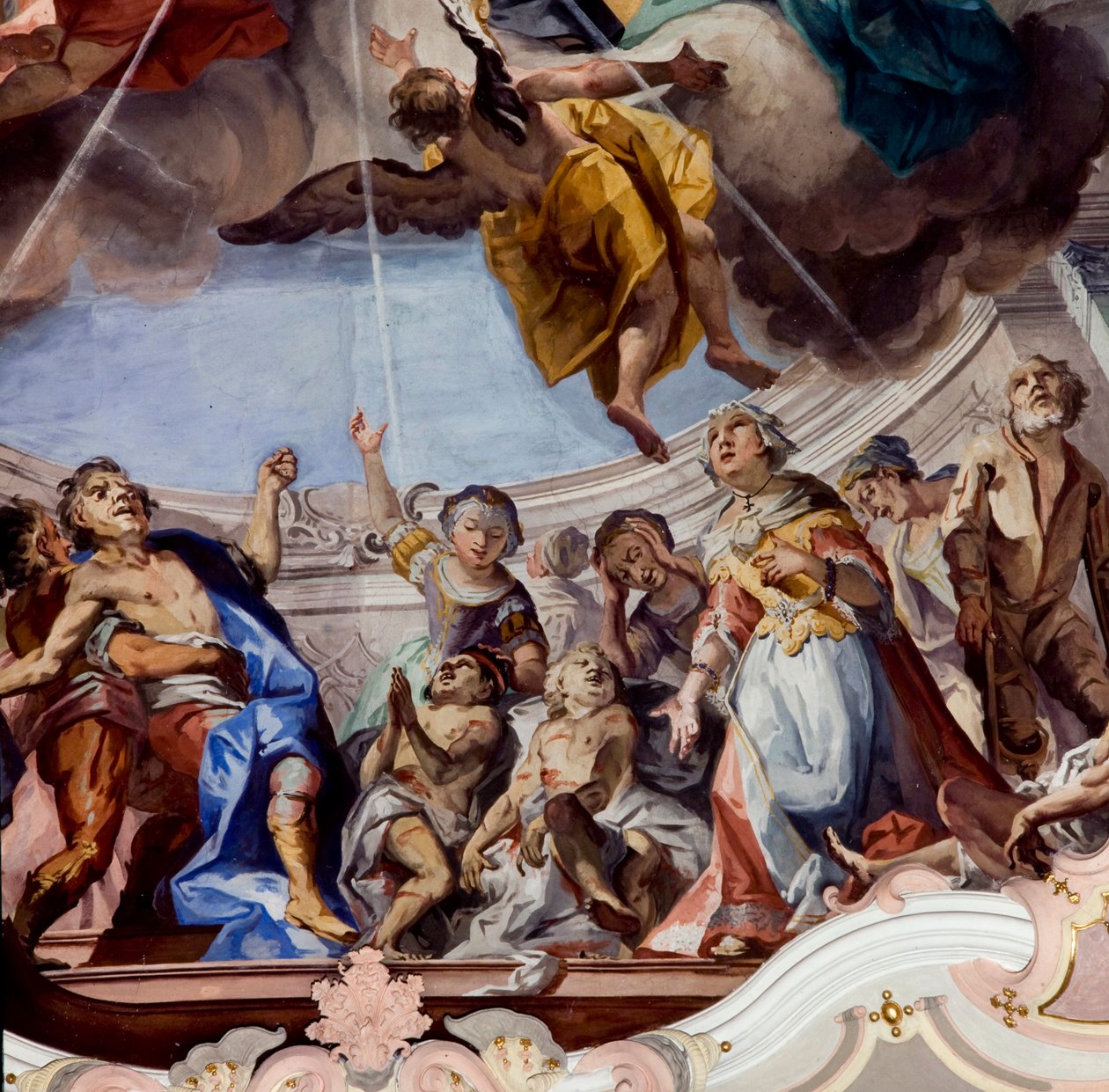 Fresco, novacella, abby, Bressanone, trentino, alto, adige, itália de Unknown