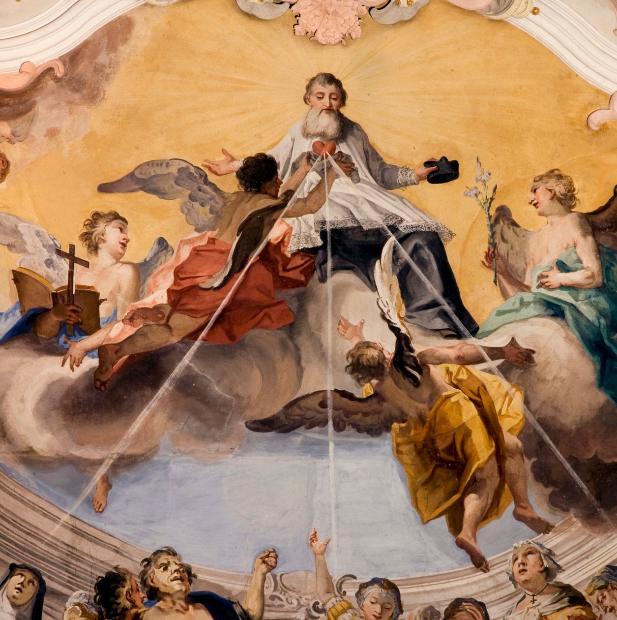 Fresco, novacella, abby, Bressanone, trentino, alto, adige, itália de Unknown