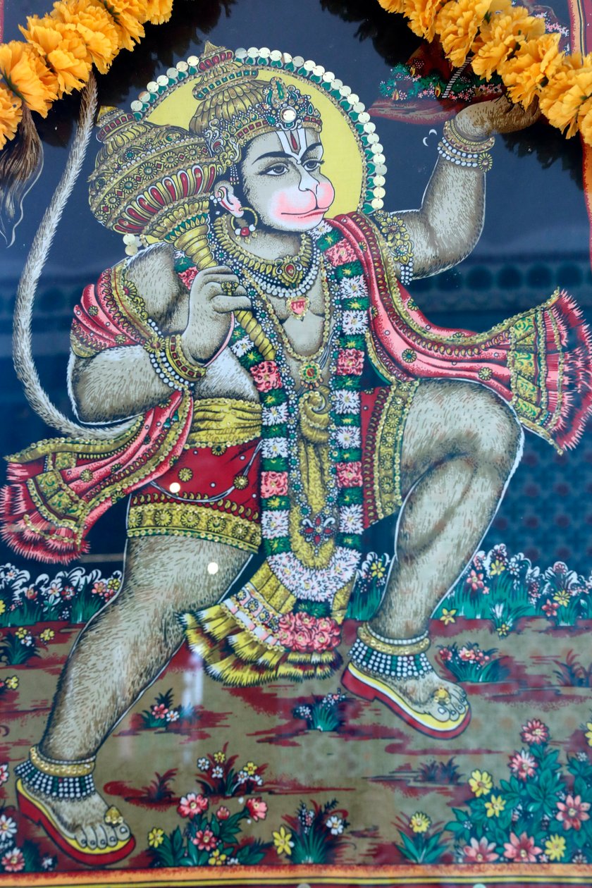 Hanuman, templo de Sri Thenday Yutthapani, cidade de Ho Chi Minh, Vietnã de Unknown