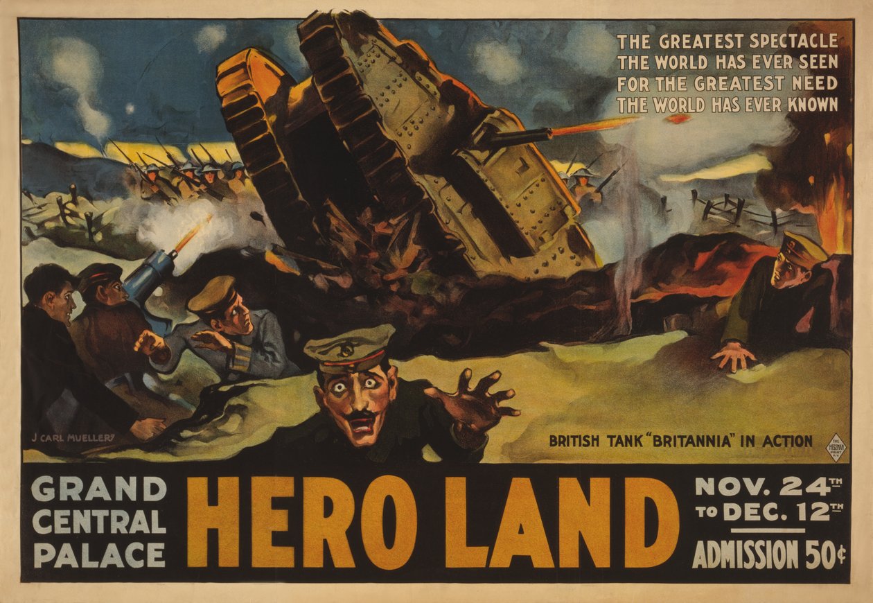 Cartaz da terra do herói de Unknown