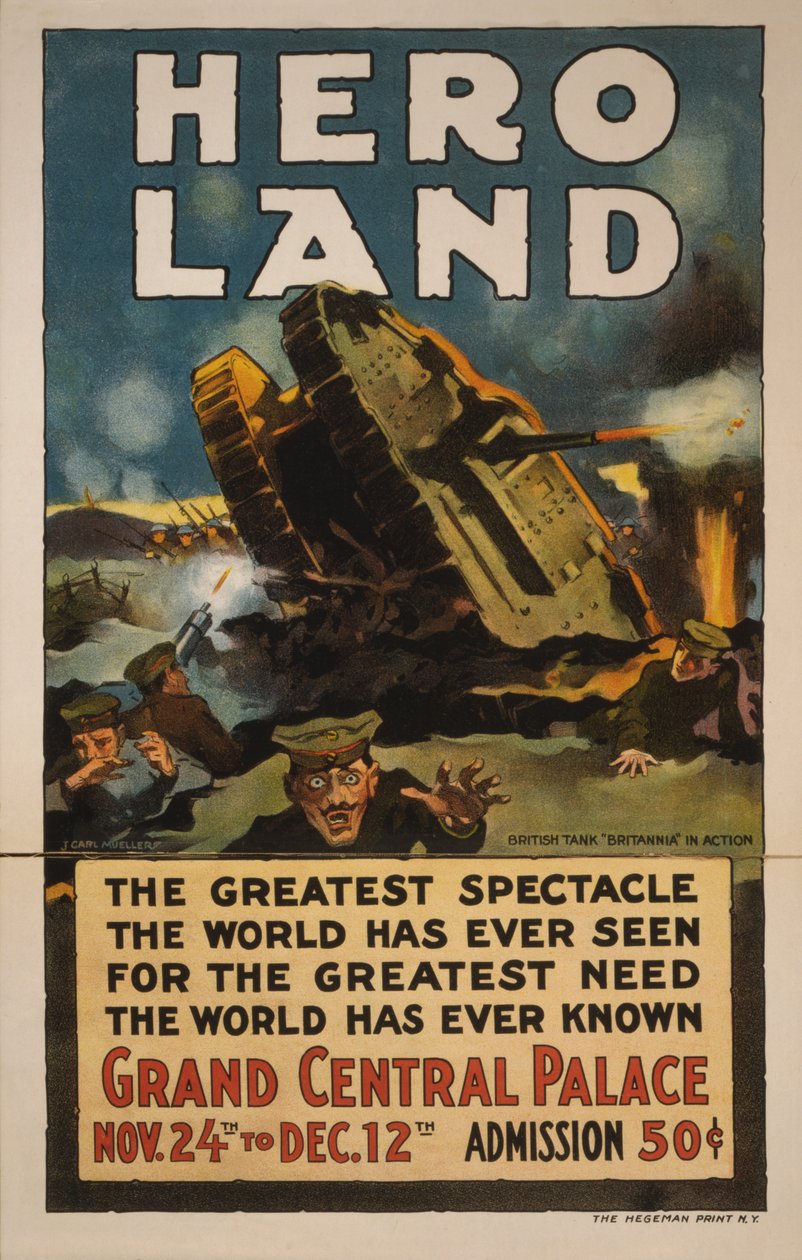 Cartaz da terra do herói de Unknown