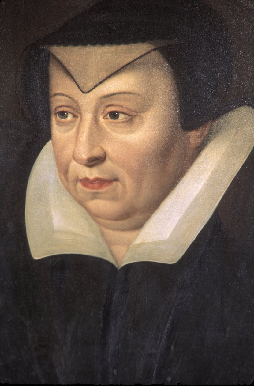 Indre & Loire N * 025 - Castelo dAzay-le-Rideau - Sala N * 4 - Retrato de Catarina de Medicis de Unknown