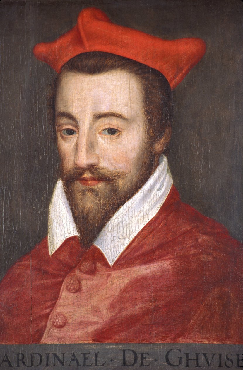 Indre & Loire N * 026 - Château dAzay-le-Rideau - Sala N * 4 - Retrato do Cardeal de Guise (Luís II de Lorraine, chamado de Cardeal de Guise e depois de Lorena, 1555-1588) de Unknown