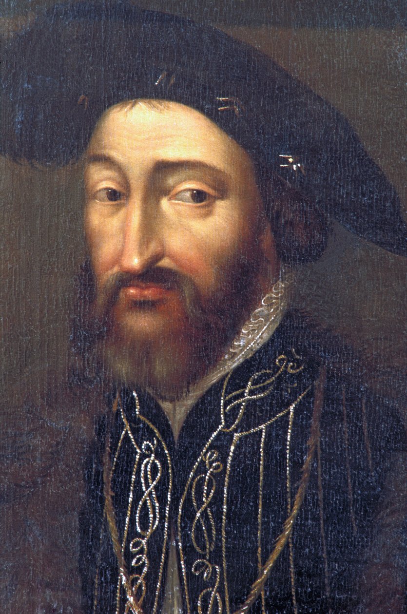Indre & Loire N * 212 - Castelo de Plessis-les-Tours - Retrato de François 1 - Escola francesa do século XVII de Unknown