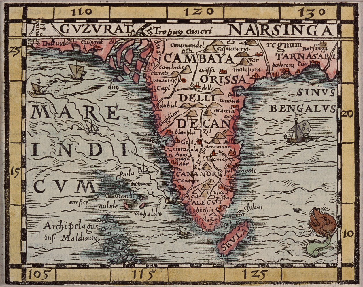 Mapa, de, índia de Unknown