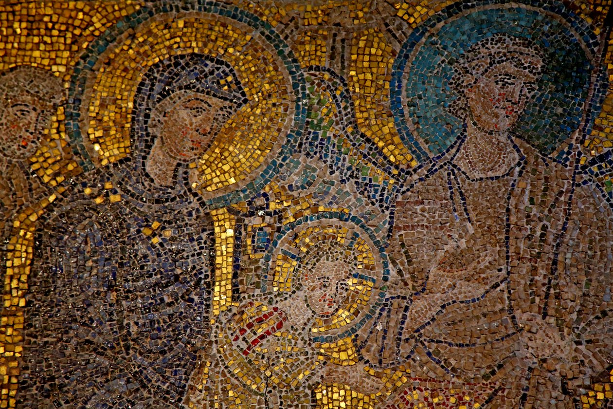 Fragmento Mosaico da Adoração dos Magos de Unknown