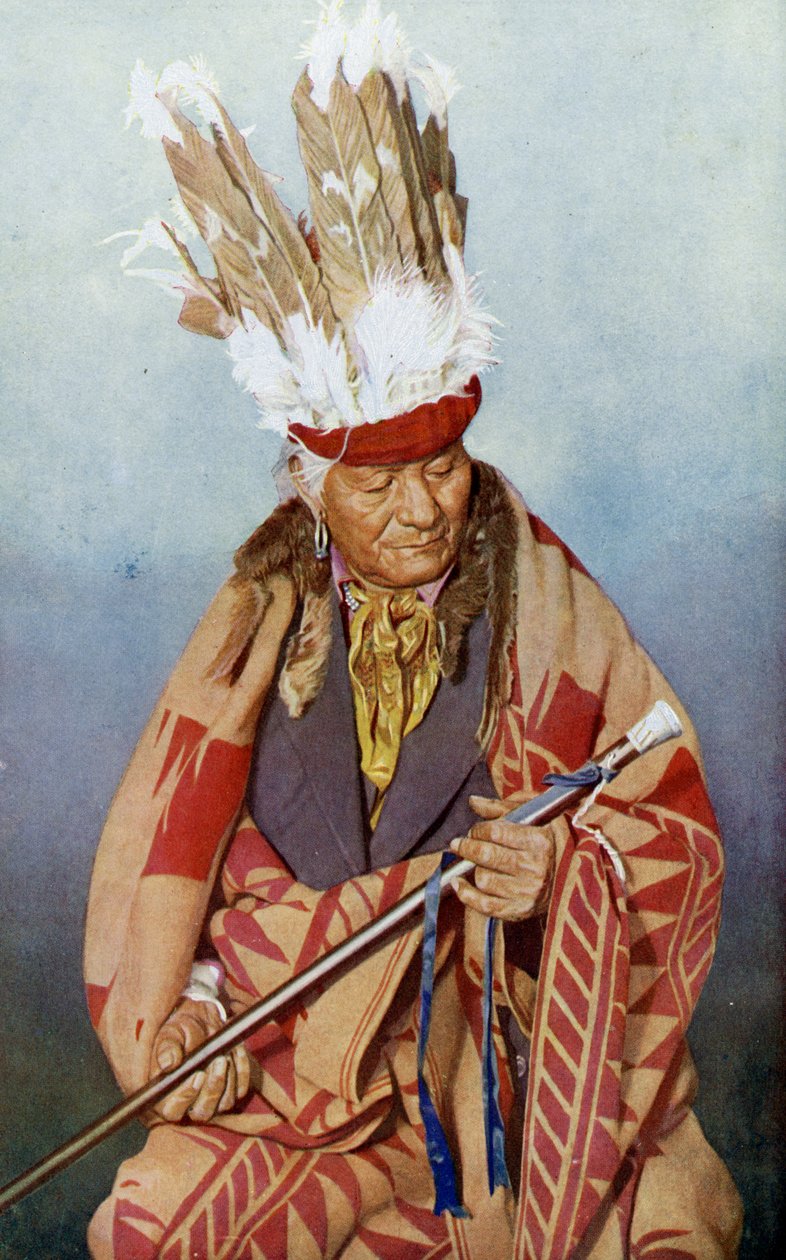 América do Norte. Chefe índio da tribo Pueblo. 1920 de Unknown