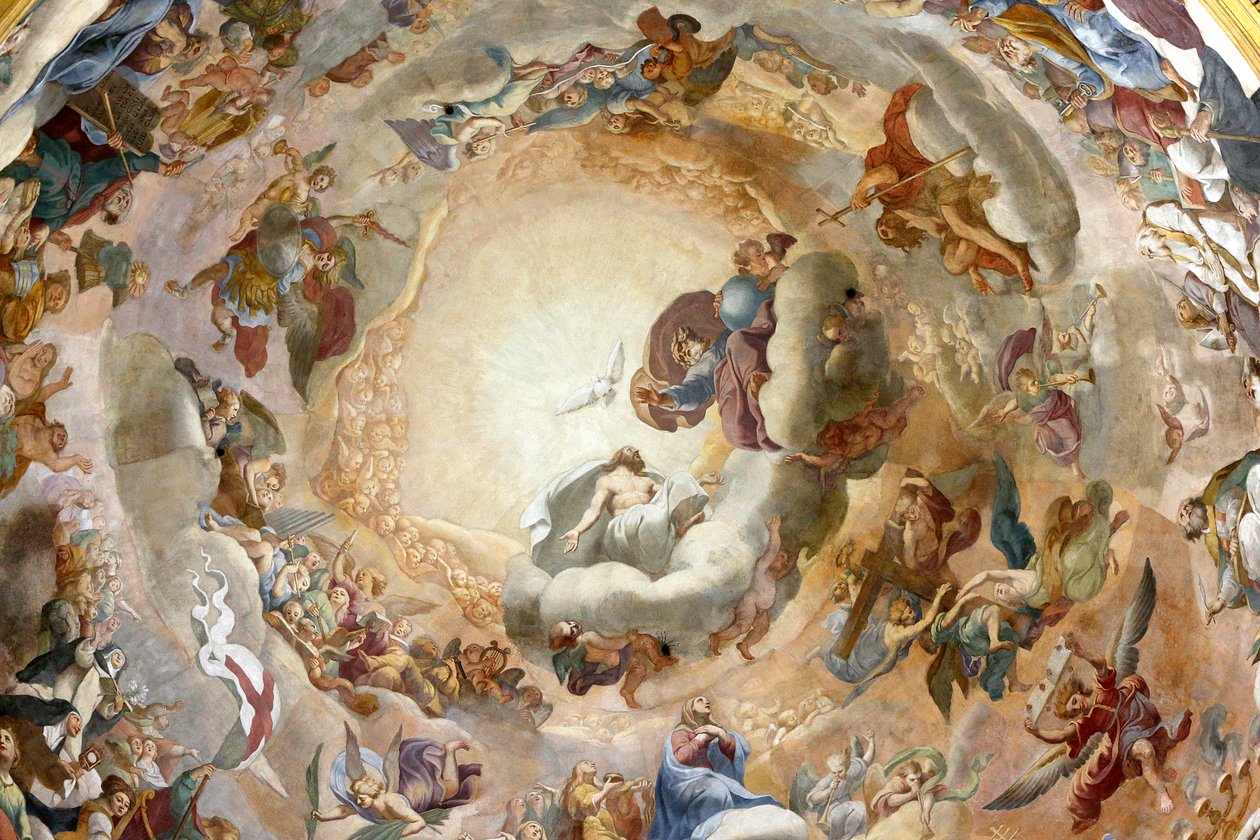 Nossa, senhora, de, a, Val-de-grace, católico, igreja, paris, frança, fresco cúpula de Unknown