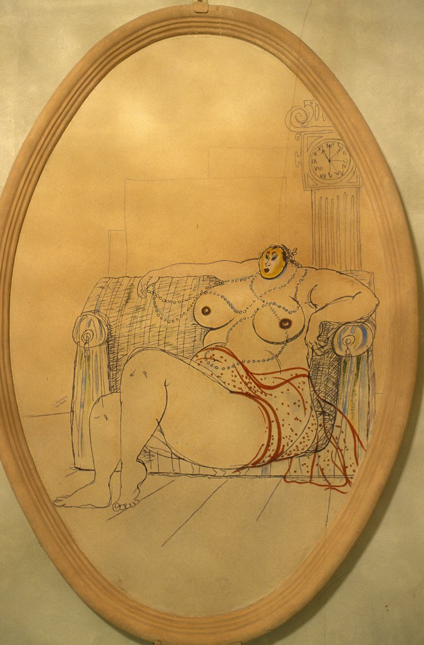 Mulher nua, Santarcangelo, di, Romagna, emilia-romagna, itália de Unknown