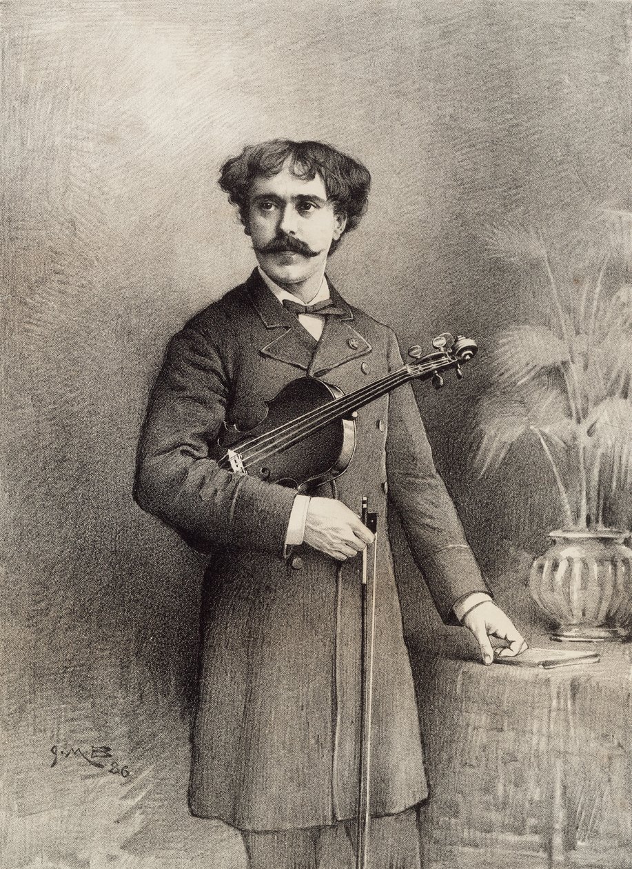 Pablo de Sarasate. exploração de violino de Unknown
