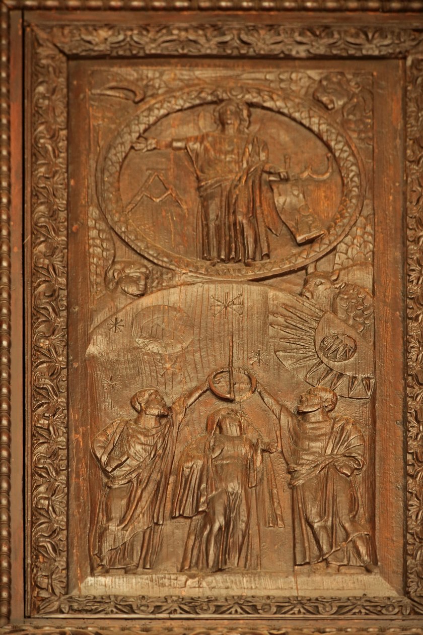 Painel da porta 5C: o Cristo Ascenso - a Parousia de Unknown