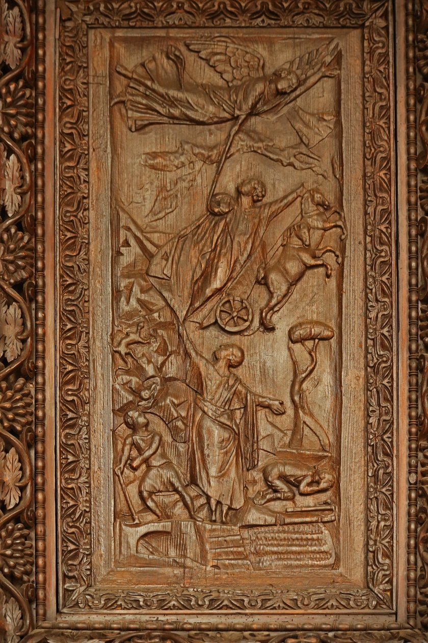 Painel da porta 5C: a Ascensão de Elias de Unknown