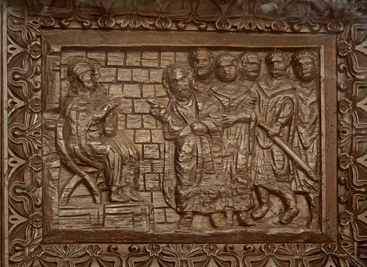 Painel da porta 5C: o julgamento de Jesus de Unknown