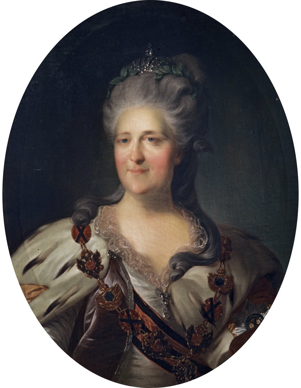 Retrato de Catarina, a Grande, de F, Rokotov. de Unknown