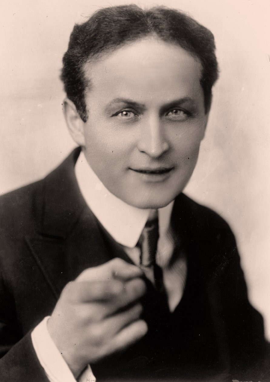 Retrato de Harry Houdini (foto sépia) de Unknown