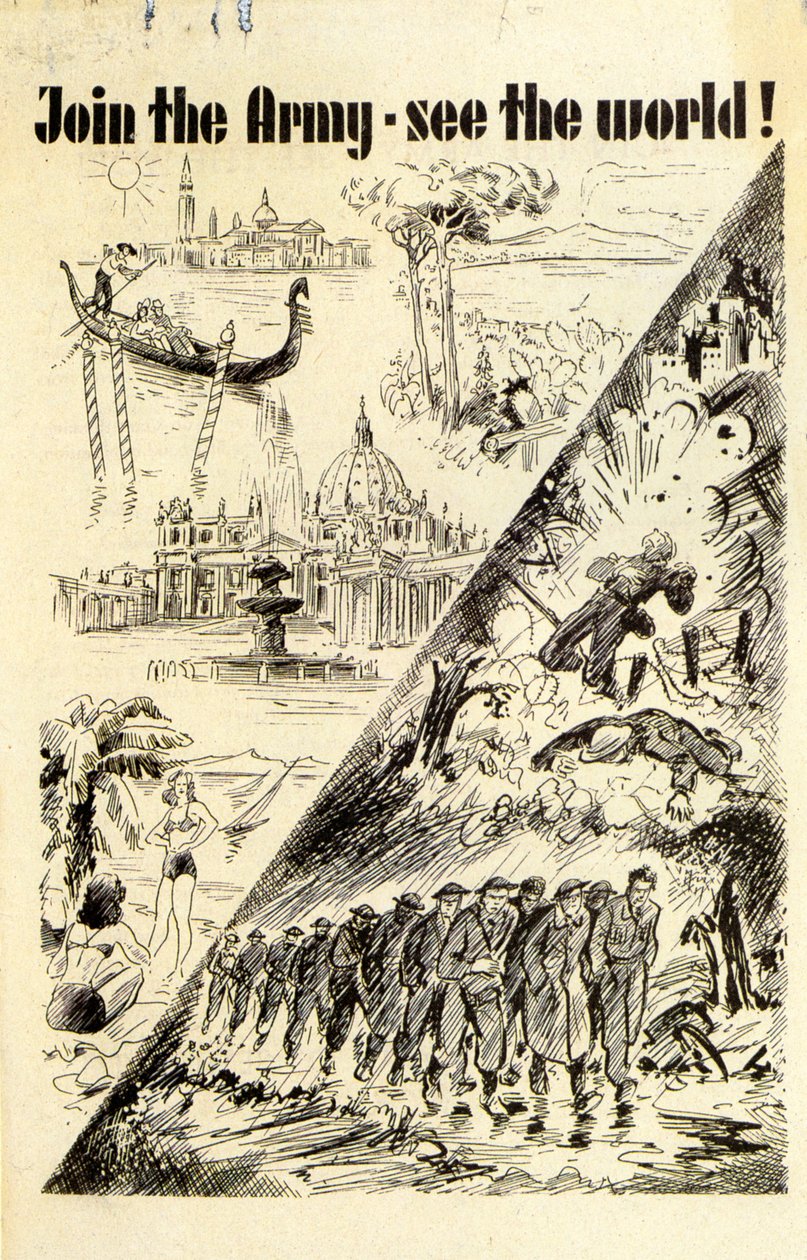 Propaganda. Junte-se ao exército - veja o mundo! 1940 de Unknown