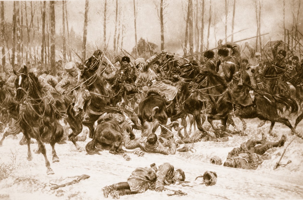 Cavalaria prussiana contra cossacos dos dons: encontro feroz no rio Dniester, 1914-19 de Unknown