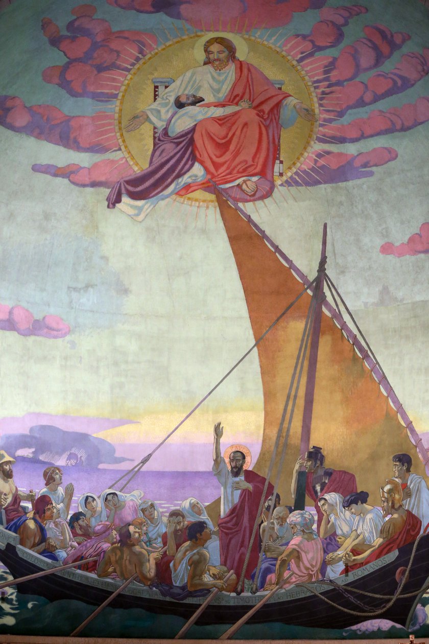 Igreja de São Paulo, Life of Saint Paul, Pintura de Maurice Denis, Genebra, Suíça, de Unknown