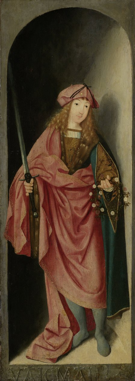 Saint Valerian, asa esquerda de um tríptico atribuído ao Mestre do Díptico de Brunswick, c.1490-1500 de Unknown