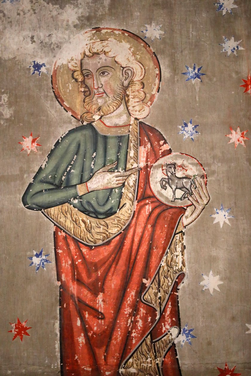 São Pedro, a jovem igreja protestante, João Batista, afresco, Estrasburgo, França. de Unknown