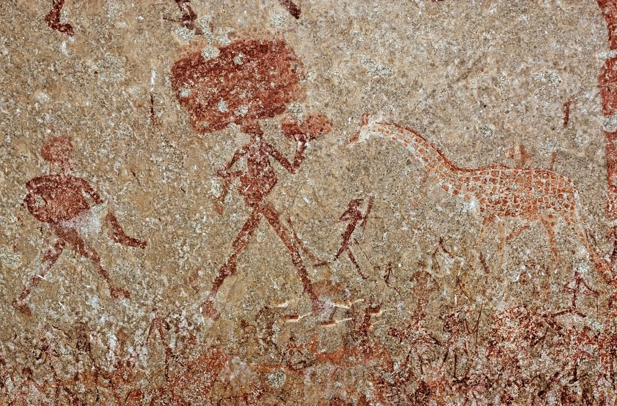 San (bosquímanos) pintura, África do Sul de Unknown