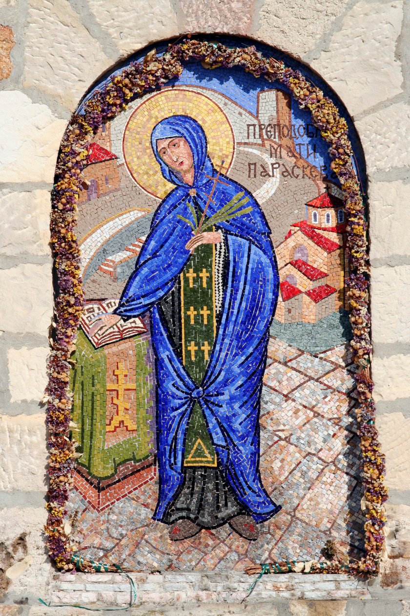 Sérvia, belgrado, Kalemegdan, fortaleza, capela, de, st, Petka, mosaico, de, st, petka de Unknown