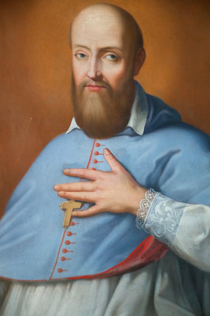 São Francisco de Sales, pintura, o mosteiro de visitação, Marclaz, França de Unknown