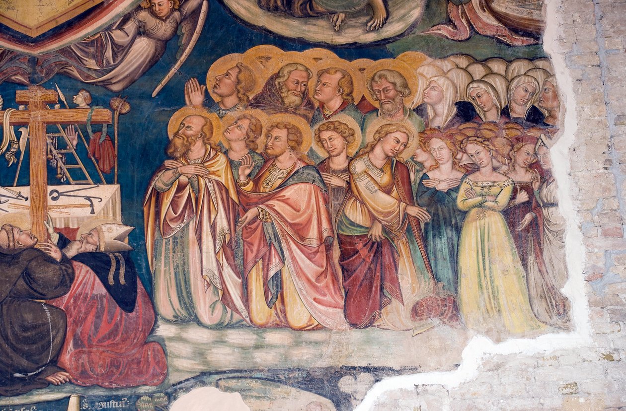 Santa Maria na igreja do piano, Loreto Aprutino, Abruzzo, Itália, de Unknown